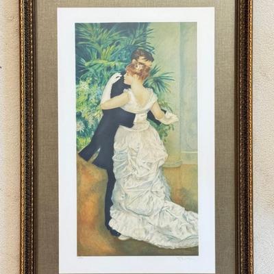 "Dance In The City" By Pierre-Auguste Renoir Signed LE #23/950 Lithograph