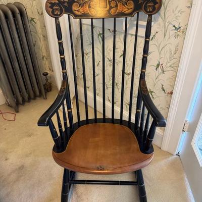 Vintage Stenciled Rocking Chair