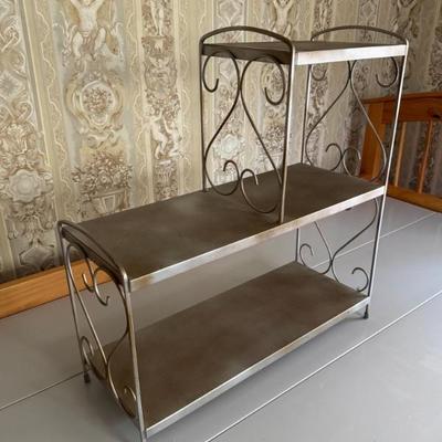 Decorative Metal Multi Tiered Shelf 
