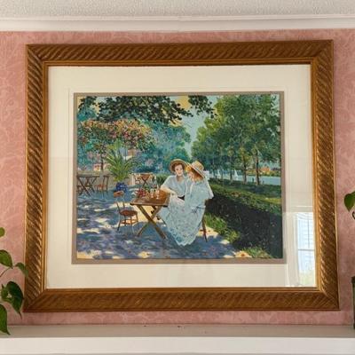 Serigraph By Claude Cambour (France, 1940-2012) Titled "Confidences" Signed/Numbered