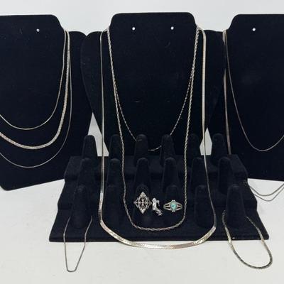 Large Selection Of Sterling Necklaces, Bracelets & Rings. ~e~ 