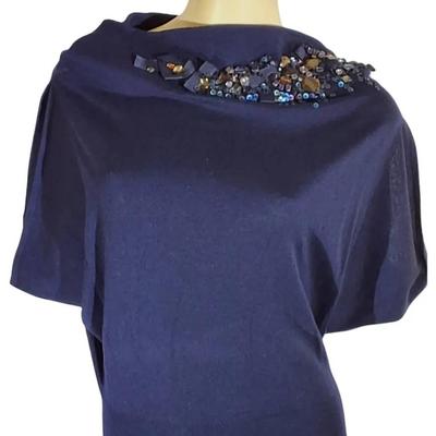 Escada Silk & Cashmere Embellished Top  - Size 32 