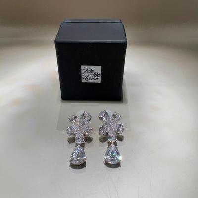 Saks Fifth Avenue Tear Drop Earrings 