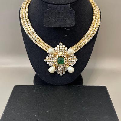 Regal Vintage-Inspired Chanel Statement Necklace