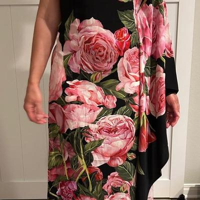 Dolce & Gabbana One-Shoulder Floral Gown – Size 36 (IT)
