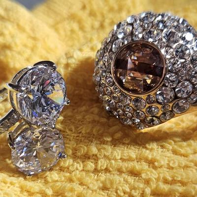 Two (2) Vintage Henry Bendel Statement Rings