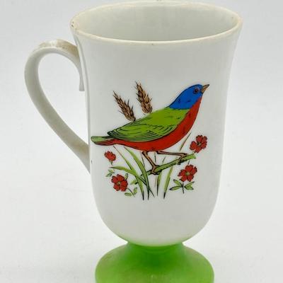 Fred Roberts Co. songbird pedestal coffee mug