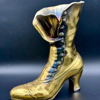 ArtBrass Victorian-Style Boot Vase