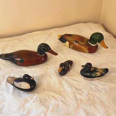 Decoy Ducks And Duck Jewelry Boxes Feat - Stone Duck From People’s Republic Of China 