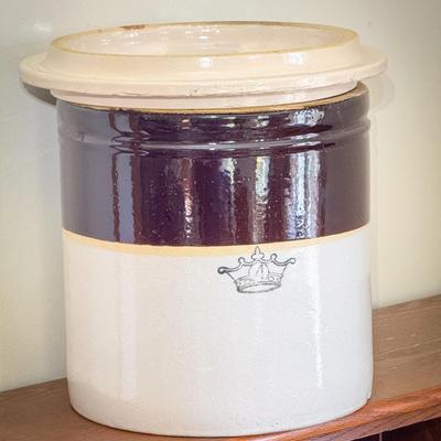 4 Gallon Crock & 6 Gallon Lid
