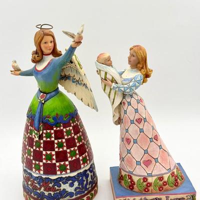 (2) Jim Shore Figurines 