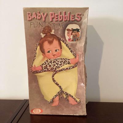 Ideal Baby Pebbles Flintstone Doll With Box