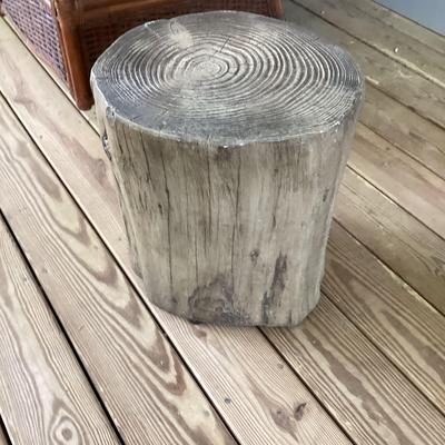 Faux Tree Trunk Stool