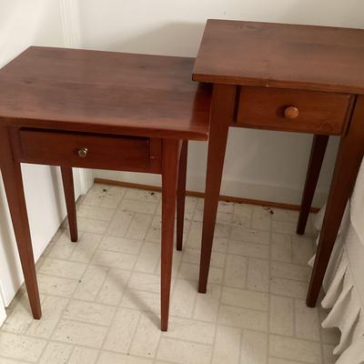 Two Small Wood Tables