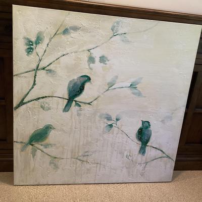 Large Bird Canvas Acrylic Painting