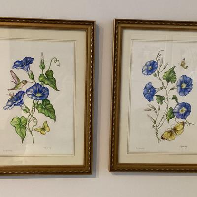 Pair Of Marcia Long Watercolor Reproductions