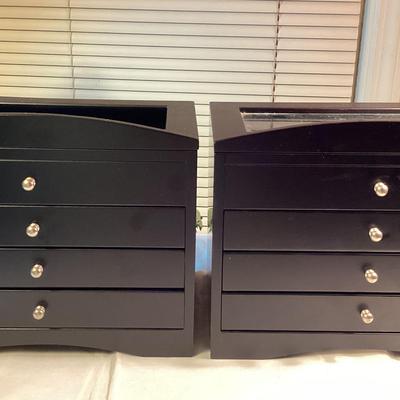 (2) 3 Drawer Jewelry Boxes