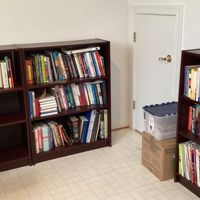 Three Short Bookcases