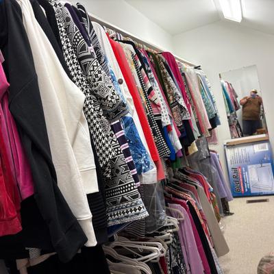 BIG, HUGE, WOMAN'S CLOSET FULL