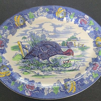 Woods Burslem Turkey Platter