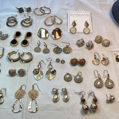 Gold Tone Pierced Earrings