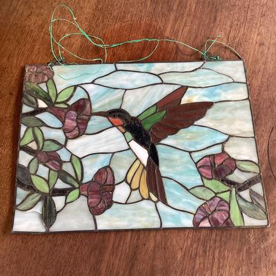 Hanging Stained Glass Hummingbird 