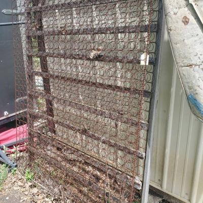 Vintage box spring bed frame great for hanging something from $35