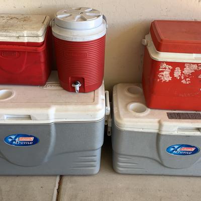 Five Ice Chests