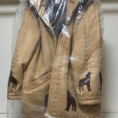 Tan Coyote Hooded Parka Size Medium