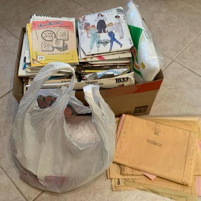 Knitting Patterns, Hot Iron Transfers, And Misc Supplies 