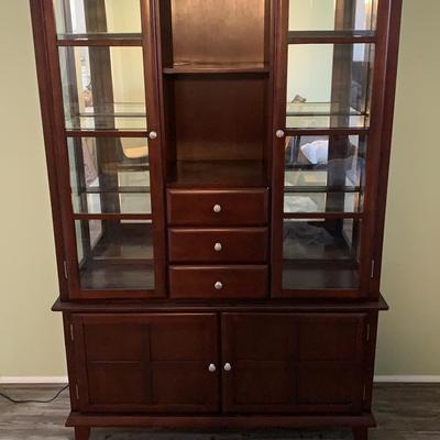 Wood Display Cabinet