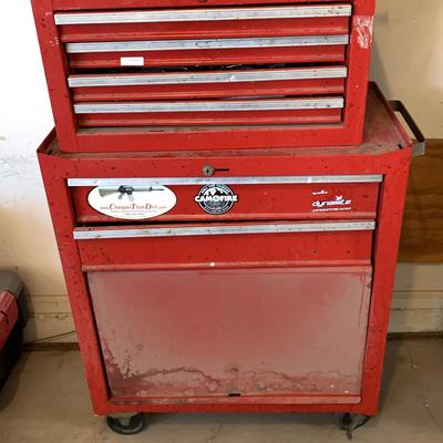 Red Rolling Tool Box