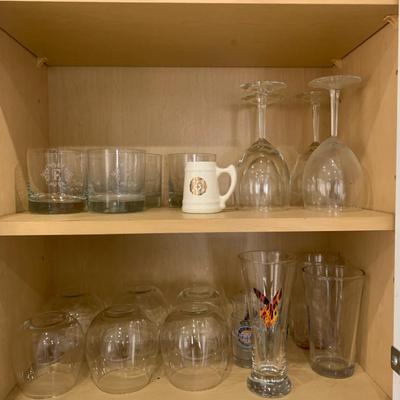 Glass Cups, Wine Glasses, And Shot Glasses