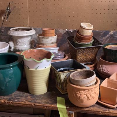 Large Assortment of Ceramic Pots & More