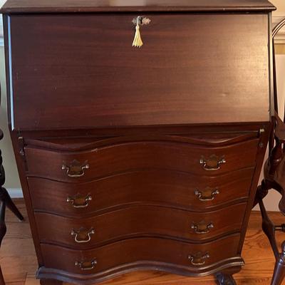 Antique Every Furniture Claw & Ball Wooden Secretary