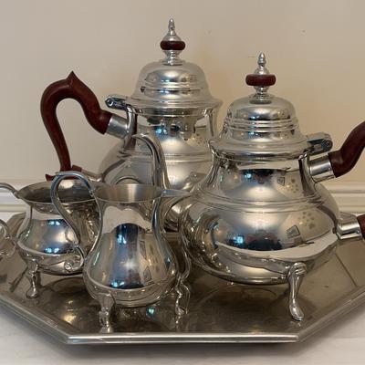 Lenox - Williamsburg Kirk Steiff Pewter Tea Set