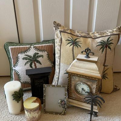 Collection of Palm Tree Themed Decorations