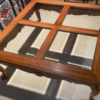 Glass Insert Coffee Table