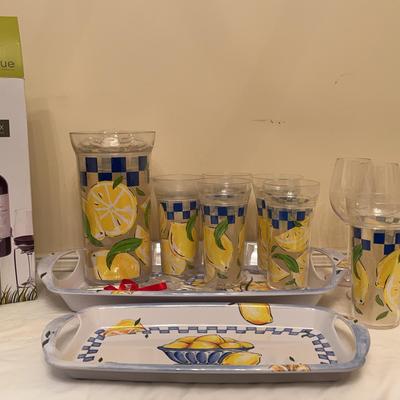 Assortment of Lemon-Themed Serve ware & More