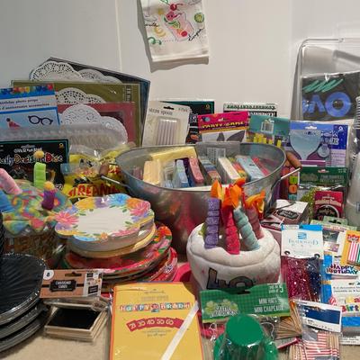 Massive Assortment of Birthday Party Decorations & More