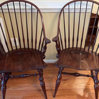 E. R. Buck Maple Dining Table & Spindle-Back Chair Set