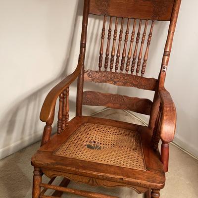 Cane Seat Rocker