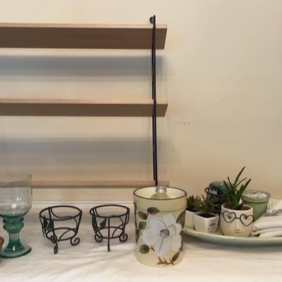 Assortment of Contemporary Green Decor & More