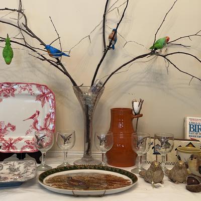 Assortment of Bird-Themed Decor & More