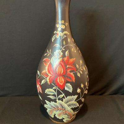 Black Floral Vase