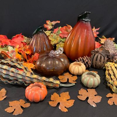 Fall Decor Glass Pumpkins And More