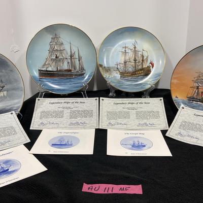 AU111MF Legendary Ships Of The Seas Plates #3
