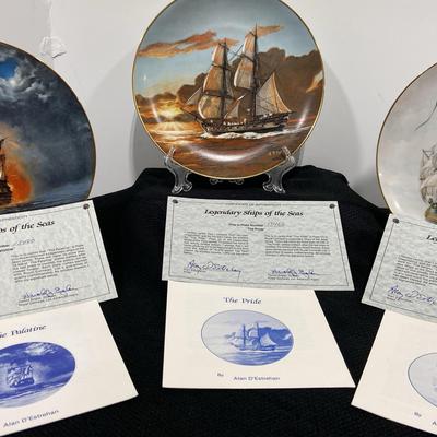 AU109MF Legendary Ships Of The Seas Plates #1