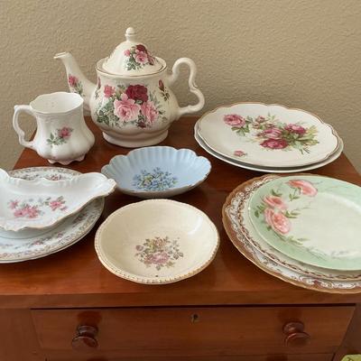 Floral Pattern Dishes And Plates