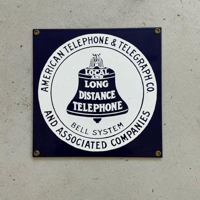 VTG AT&T Metal Sign 